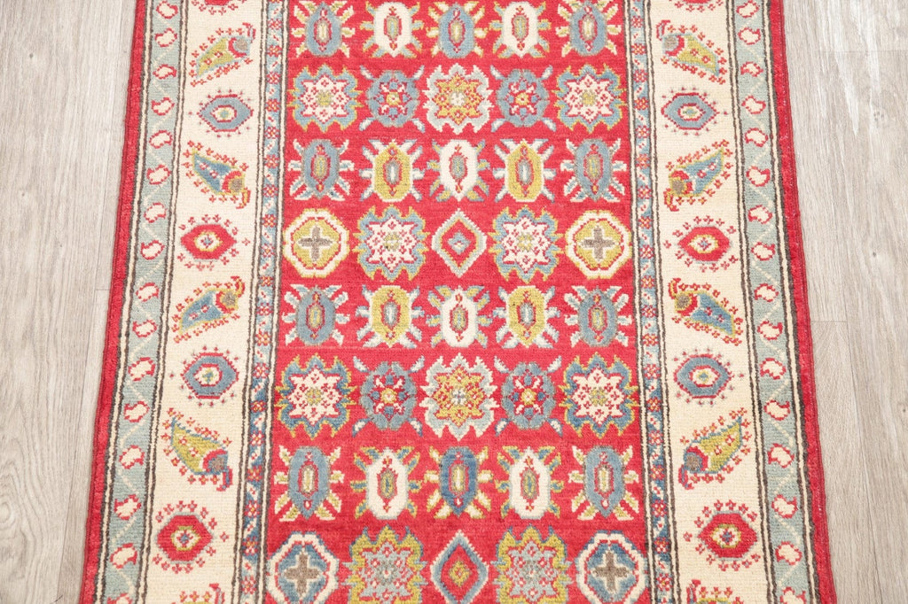 Geometric Kazak-Chechen Oriental Rug 3x4