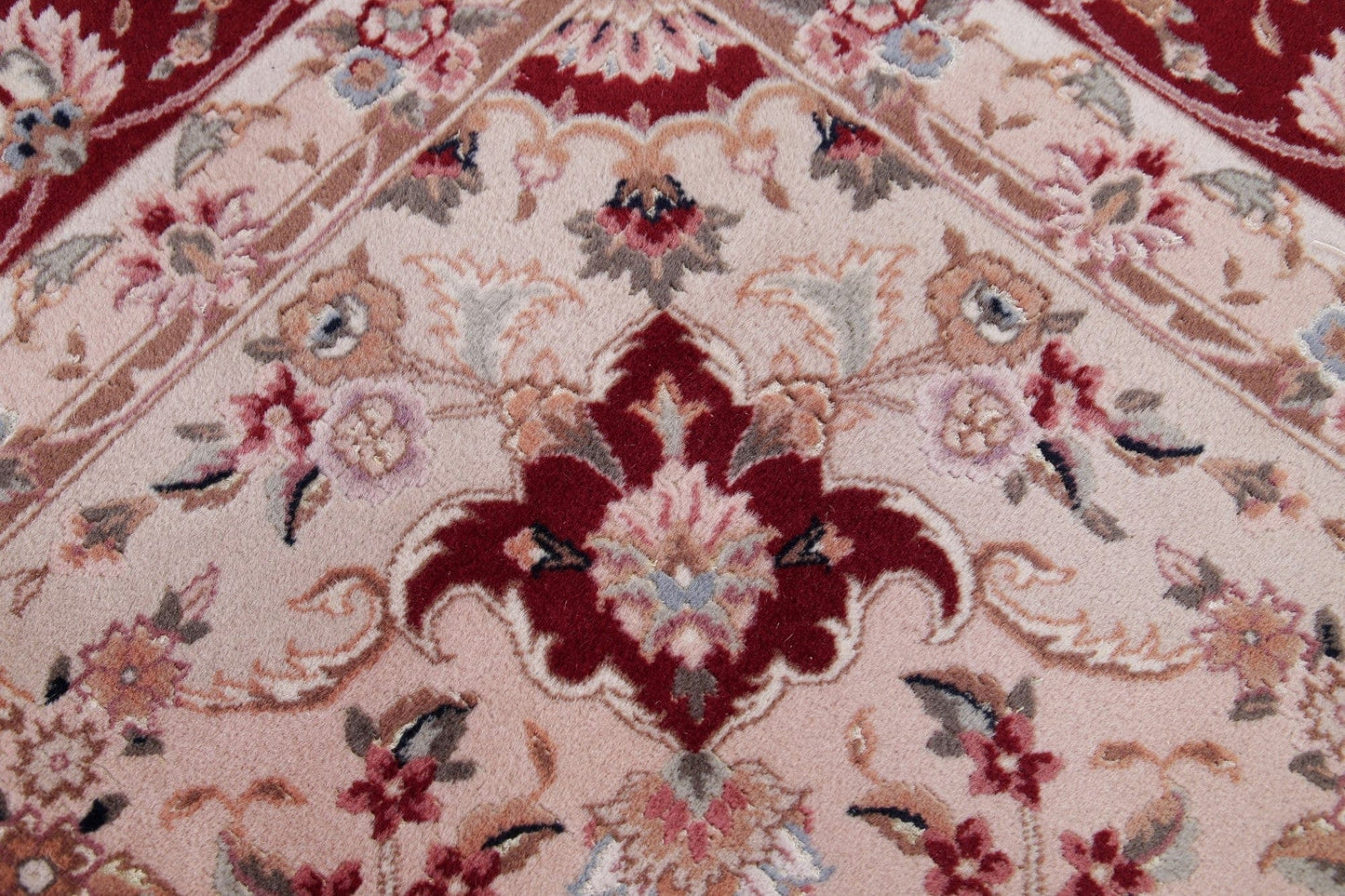 Floral Ivory Sino-Persian Oriental Wool Rug 8x10