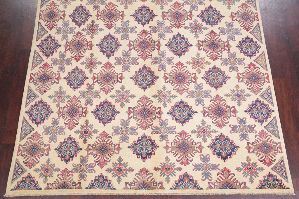 Geometric Kazak-Chechen Oriental Area Rug 8x10