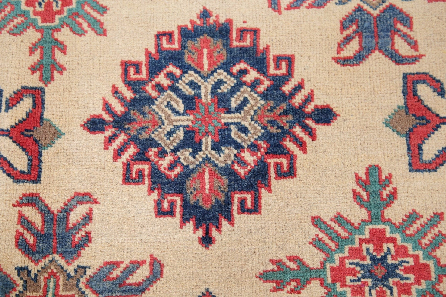 Geometric Kazak-Chechen Oriental Area Rug 8x10