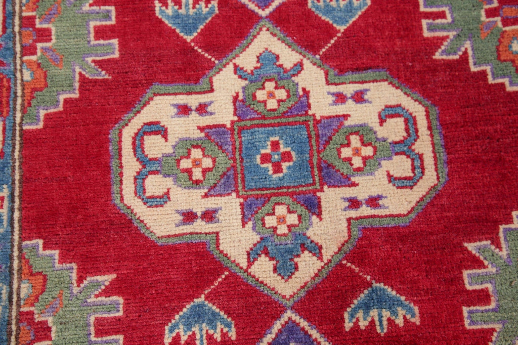 Geometric Kazak Pakistan Wool Rug 8x10