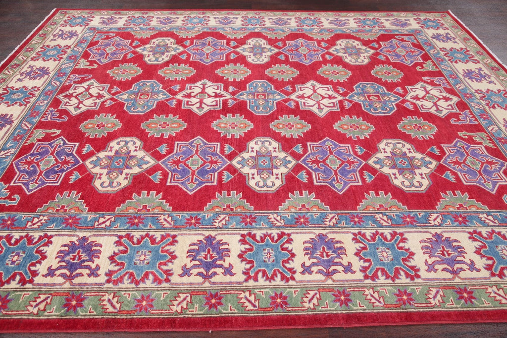 Geometric Kazak Pakistan Wool Rug 8x10