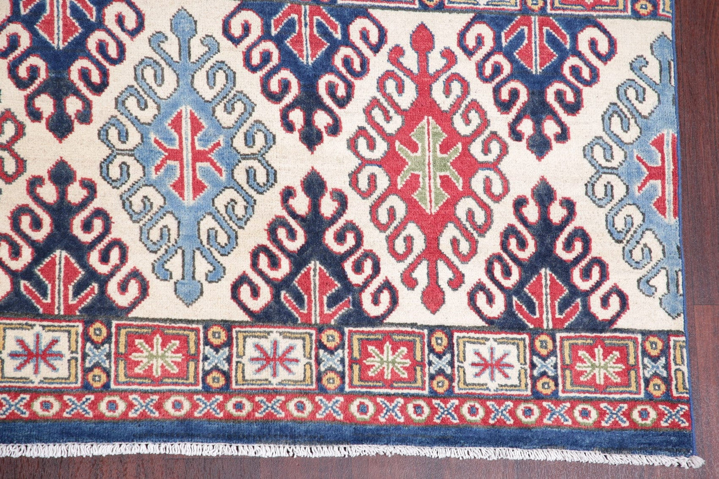 Geometric Kazak Pakistan Wool Rug 8x10