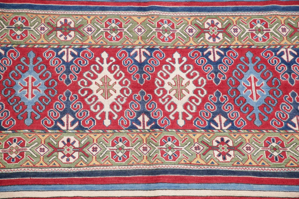 Geometric Kazak Pakistan Wool Rug 8x10