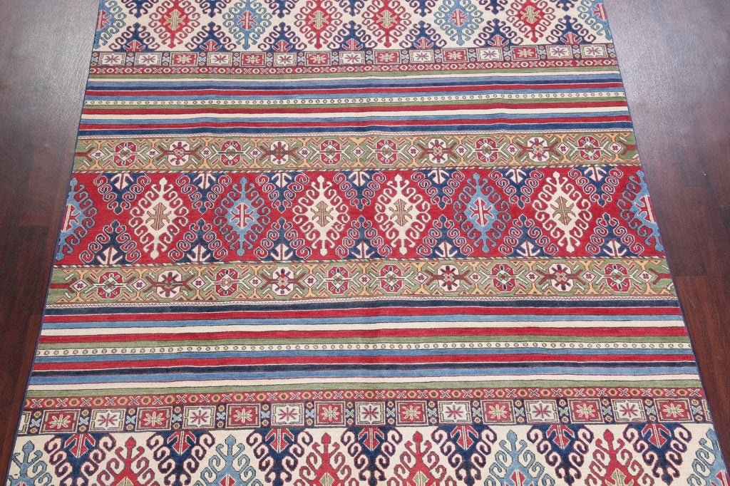 Geometric Kazak Pakistan Wool Rug 8x10