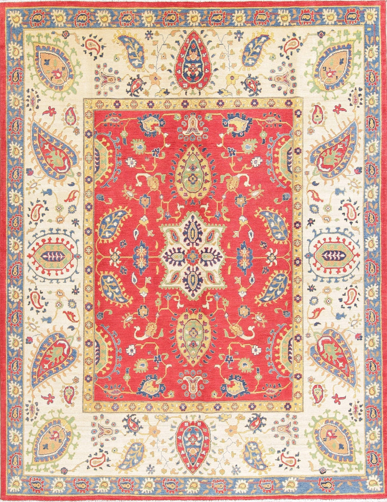 Red Kazak-Chechen Oriental Area Rug 8x11