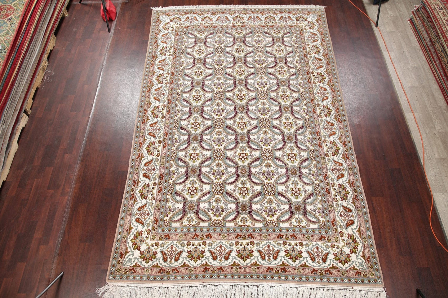 Masterpiece Wool/Silk Isfahan Persian Area Rug 8x12