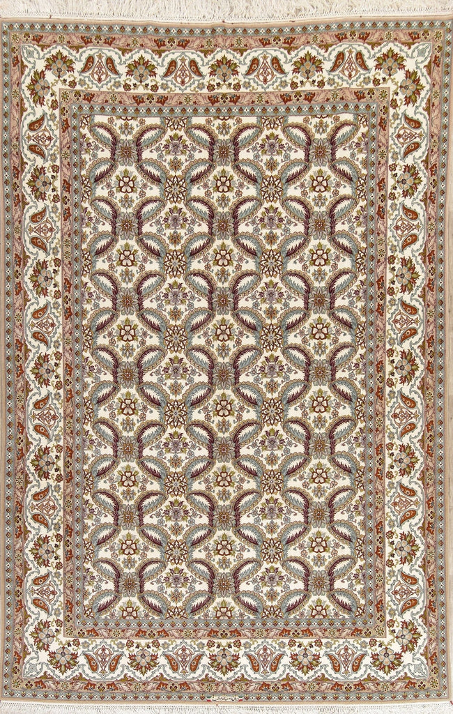 Masterpiece Wool/Silk Isfahan Persian Area Rug 8x12