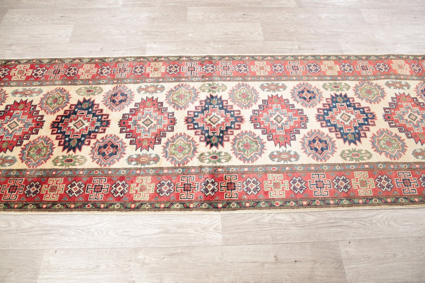 Kazak-Chechen Runner Rug 3x8