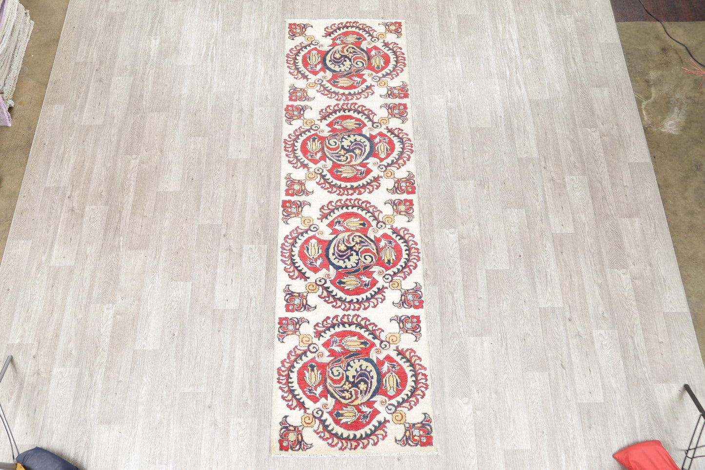 Kazak-Chechen Oriental Rug 3x10 Runner