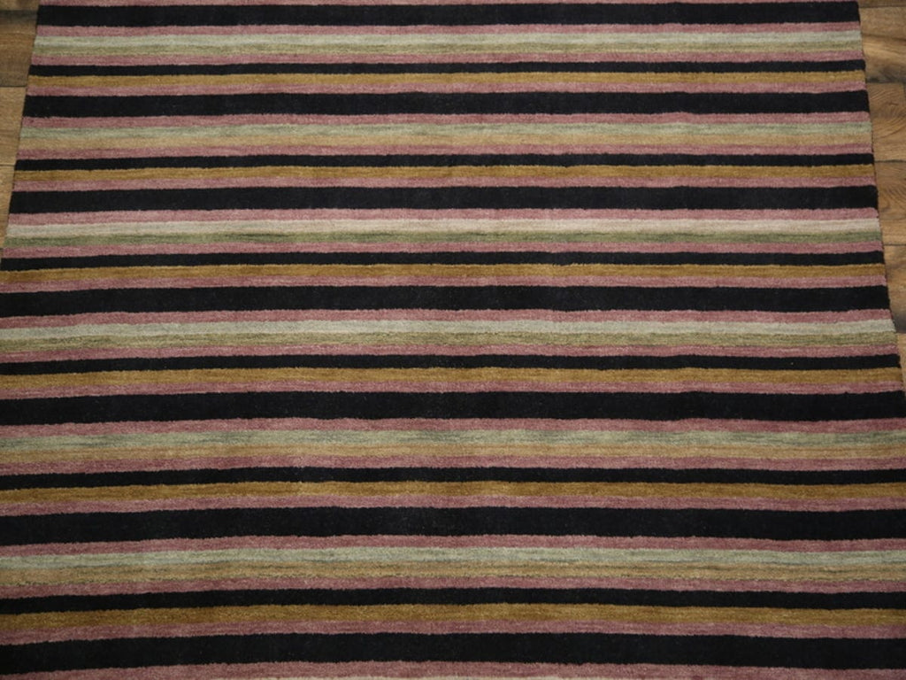 Striped Modern Gabbeh Oriental Area Rug 6x10