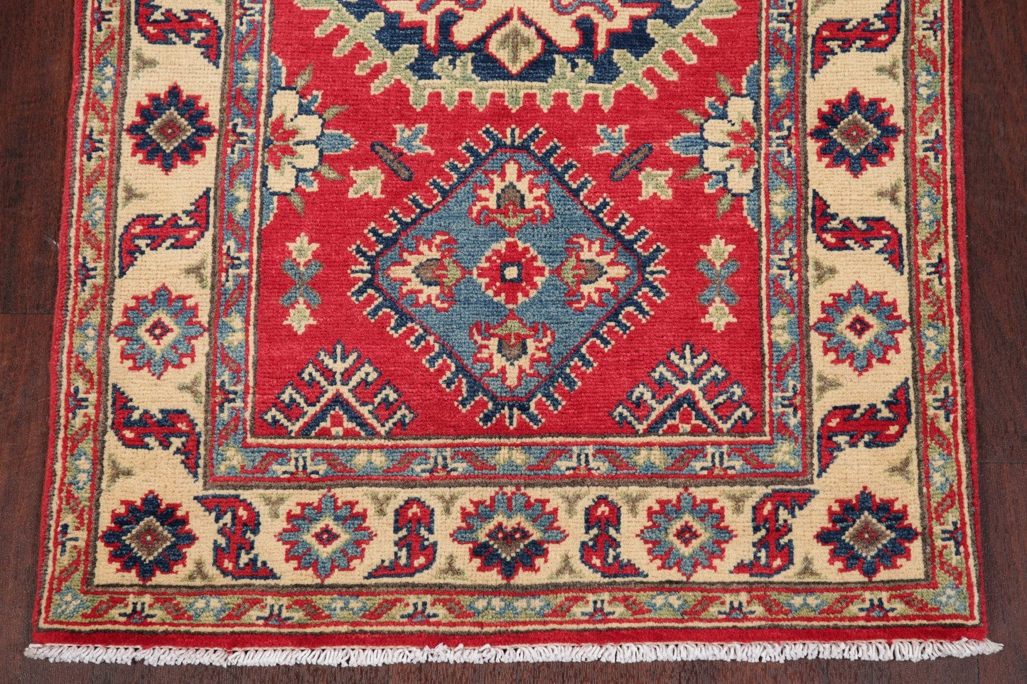 Red Kazak-Chechen Oriental Rug 3x4