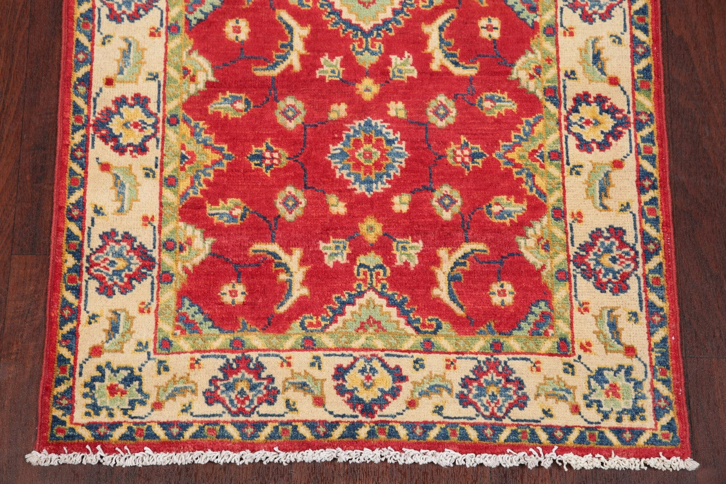 Floral Red Kazak-Chechen Oriental Rug 3x4