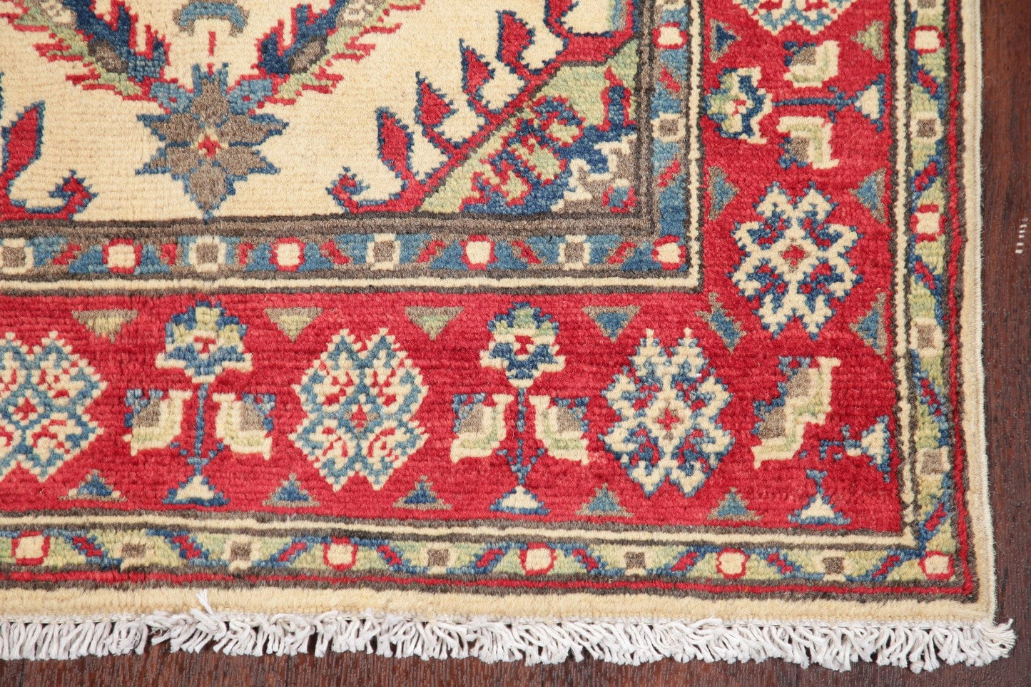 Geometric Kazak-Chechen Oriental Rug 3x4