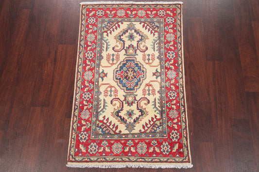 Geometric Kazak-Chechen Oriental Rug 3x4