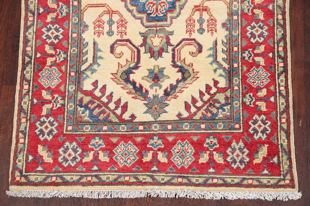 Geometric Kazak-Chechen Oriental Rug 3x4