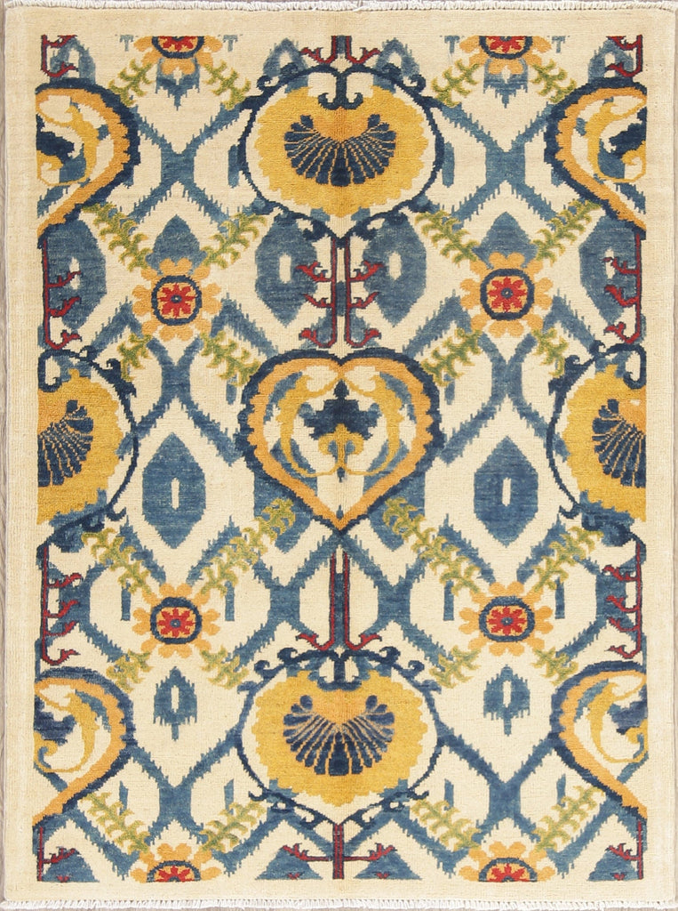 All-Over Kazak-Chechen Oriental Rug 4x5