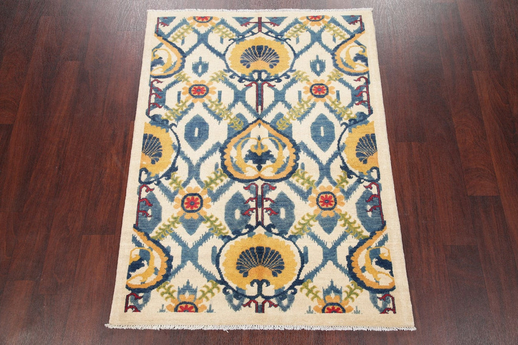 All-Over Kazak-Chechen Oriental Rug 4x5