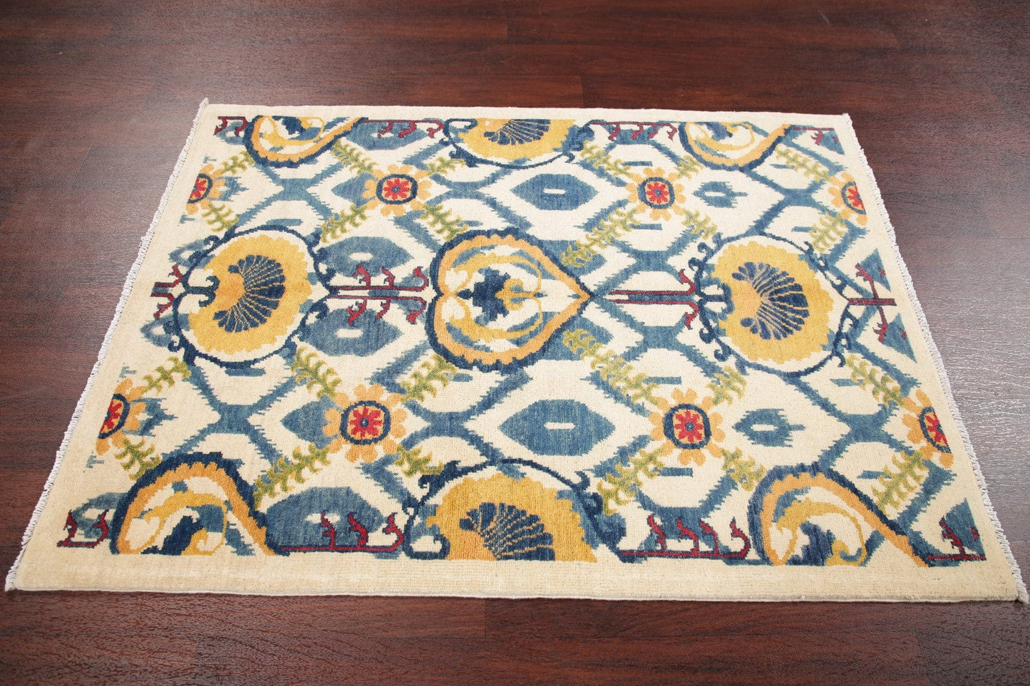 All-Over Kazak-Chechen Oriental Rug 4x5