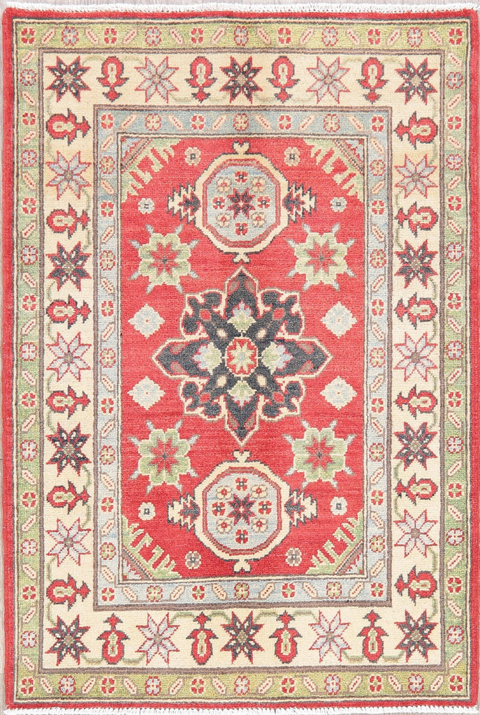 Super Kazak-Chechen Oriental Wool Rug 3x4