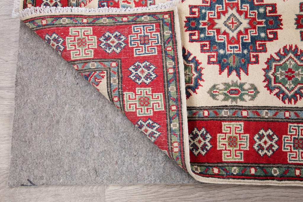 Geometric Super Kazak Pakistan Wool Rug 3x4
