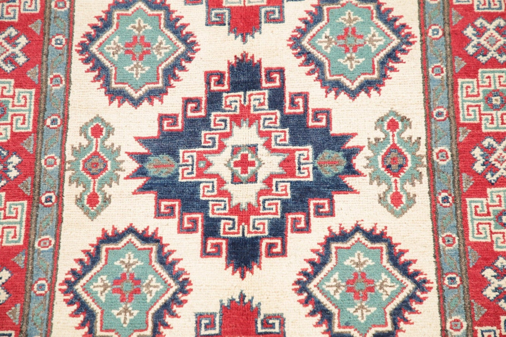 Ivory Super Kazak Pakistan Wool Rug 3x5