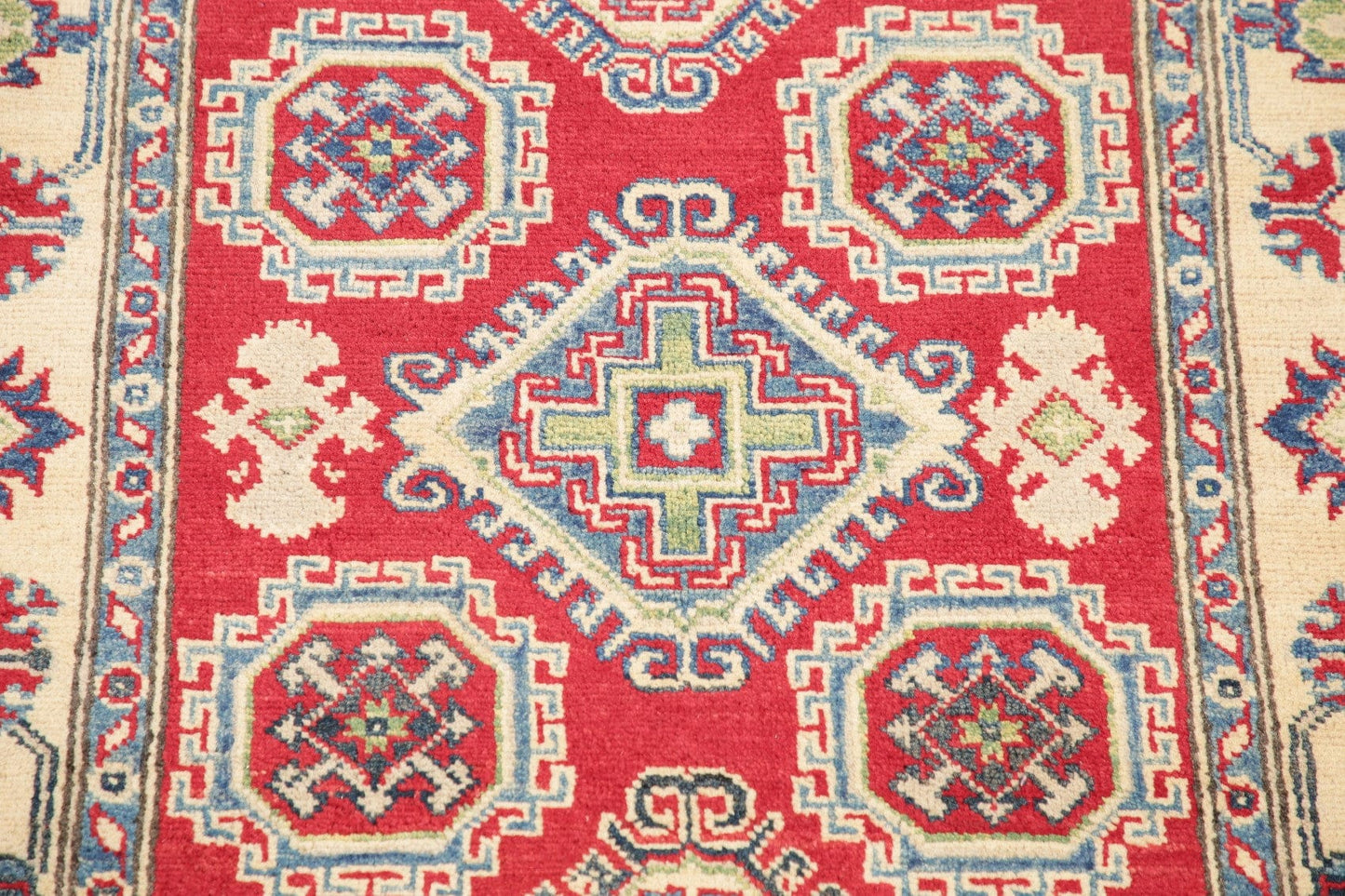 Red Kazak-Chechen Oriental Rug 3x5