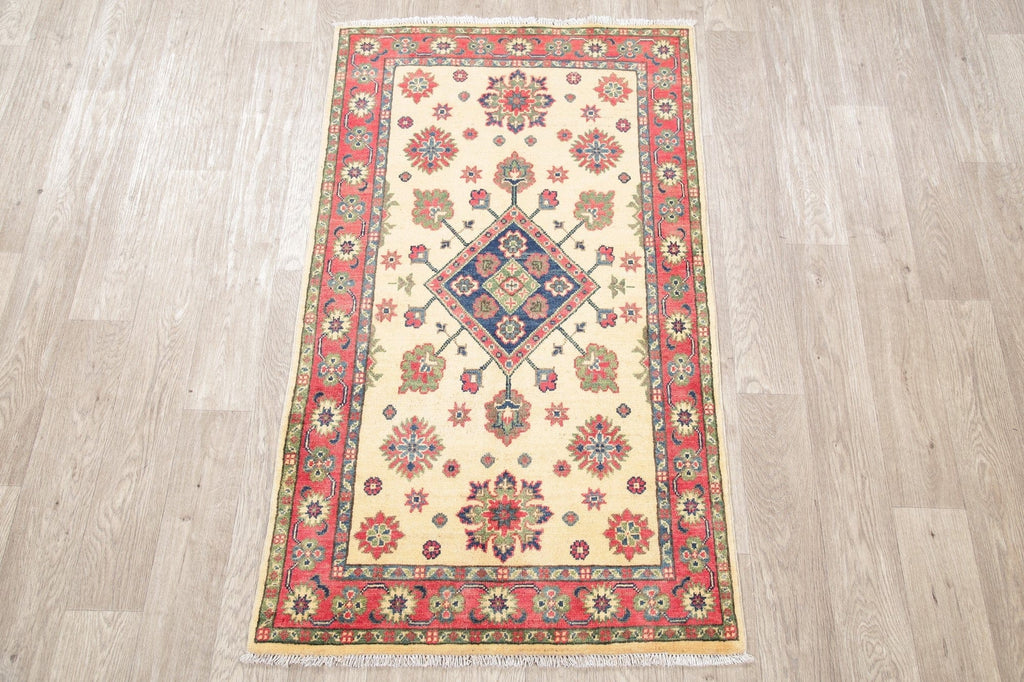 Geometric Kazak-Chechen Oriental Rug 3x5