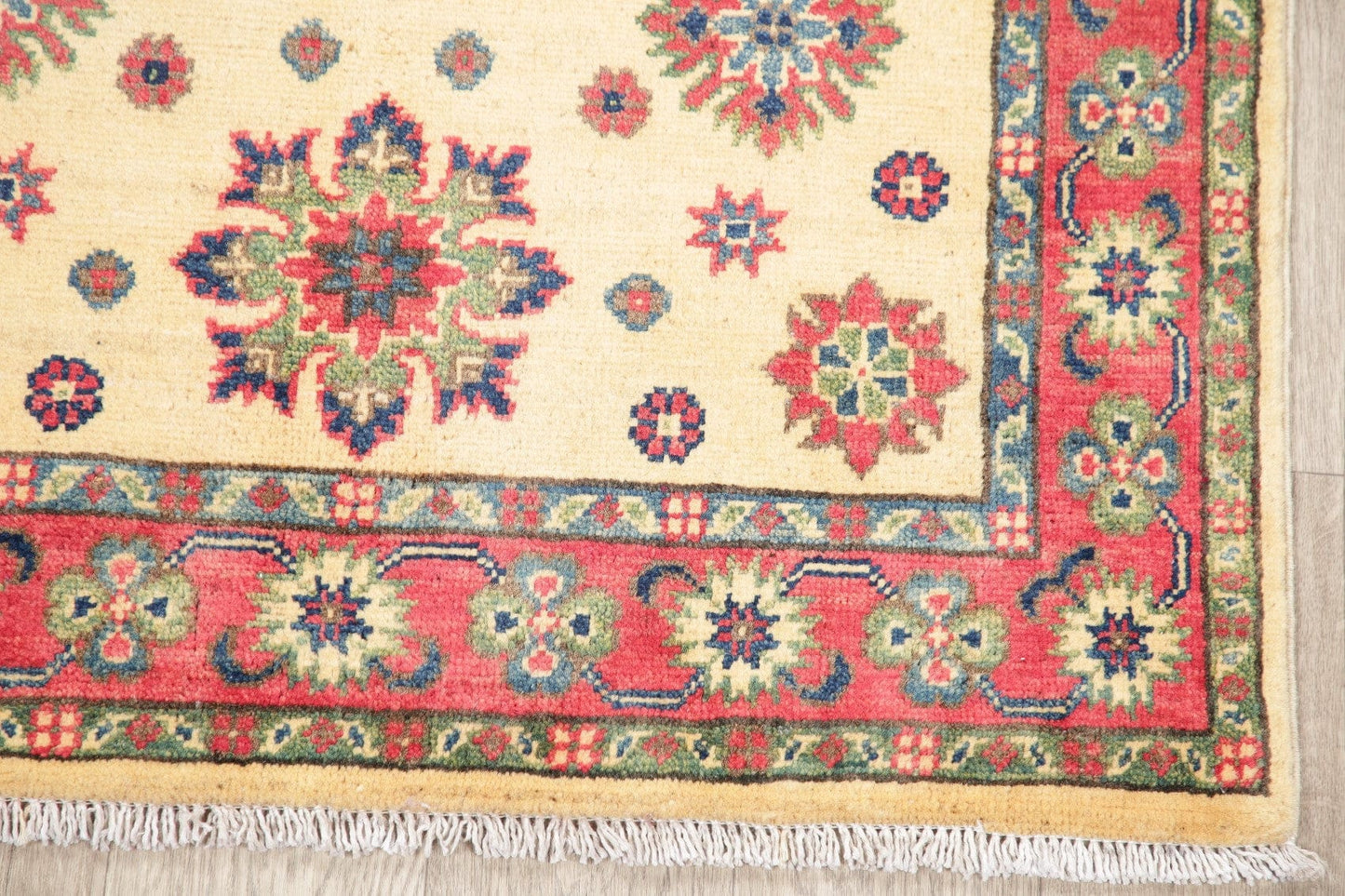 Geometric Kazak-Chechen Oriental Rug 3x5