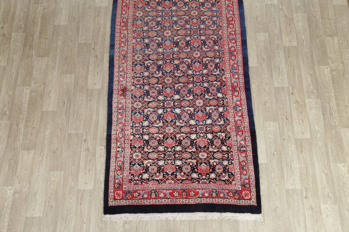 Geometric Sultanabad Persian Runner Rug 5x14