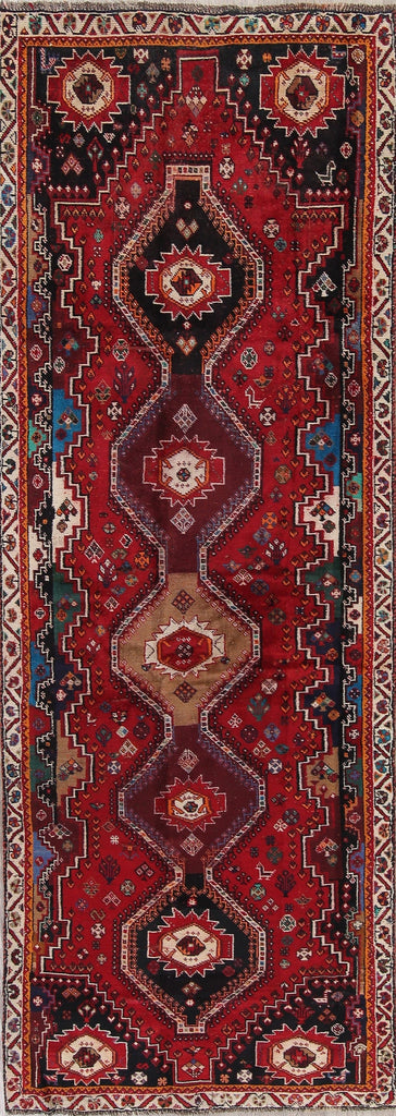 Red Kashkoli Persian Runner Rug 4x11