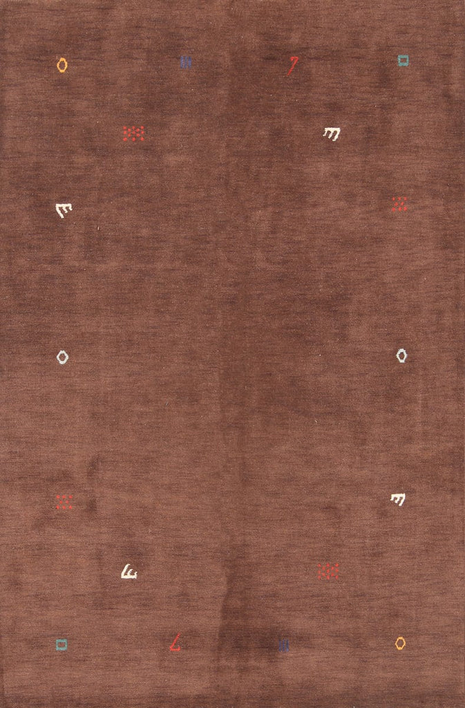 Abstract Modern Gabbeh Oriental Area Rug 7x10