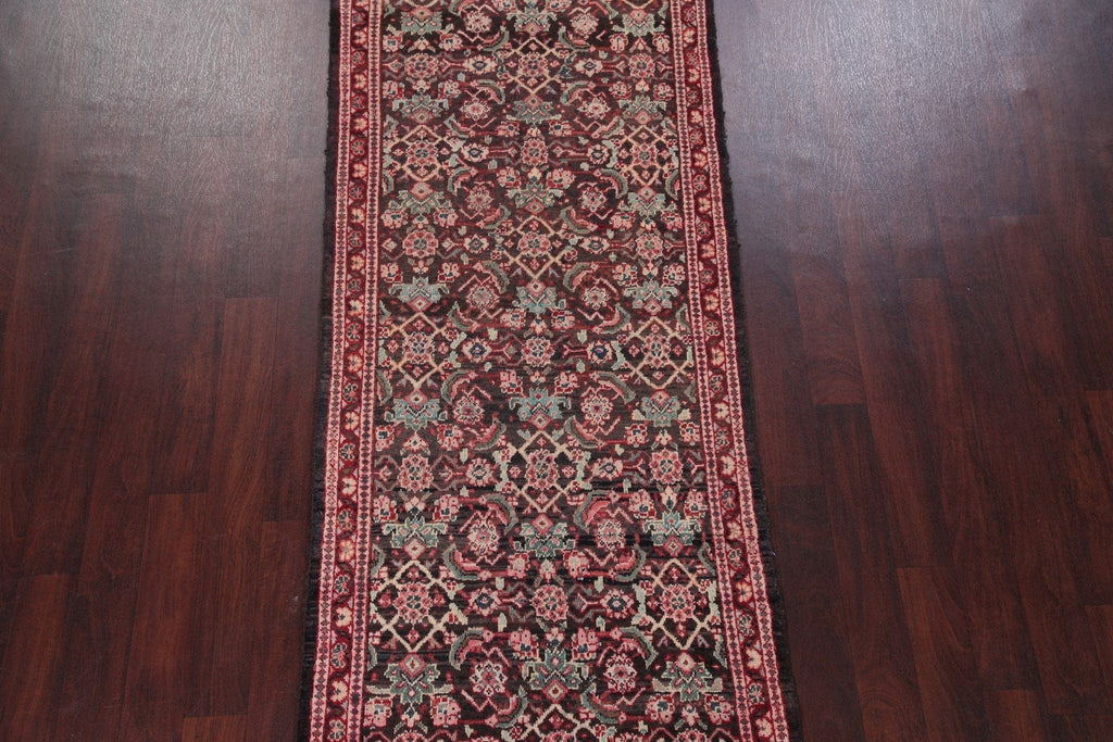 Antique  Sultanabad Persian Runner Rug 3x10