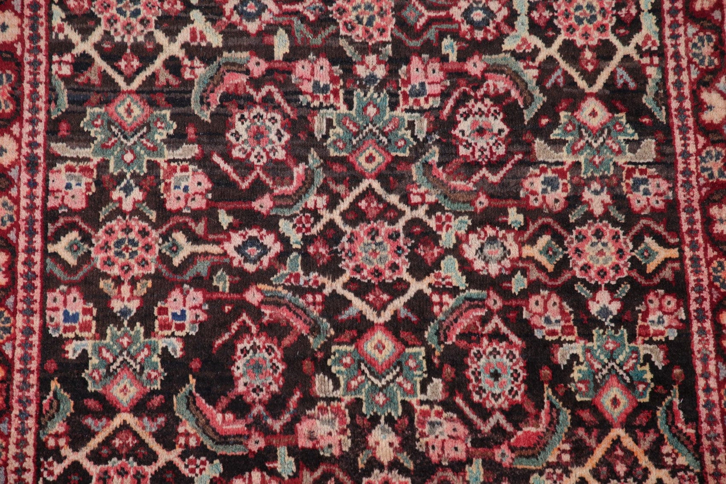 Antique  Sultanabad Persian Runner Rug 3x10