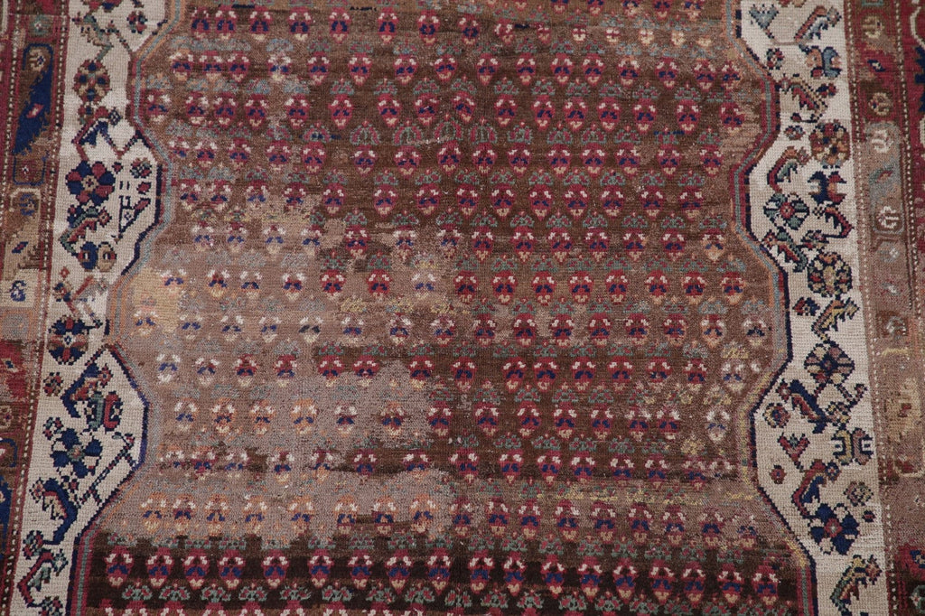 Pre-1900 Vegetable Dye Malayer Persian Wool Rug 5x9