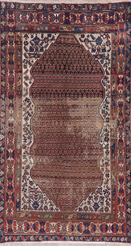 Pre-1900 Vegetable Dye Malayer Persian Wool Rug 5x9