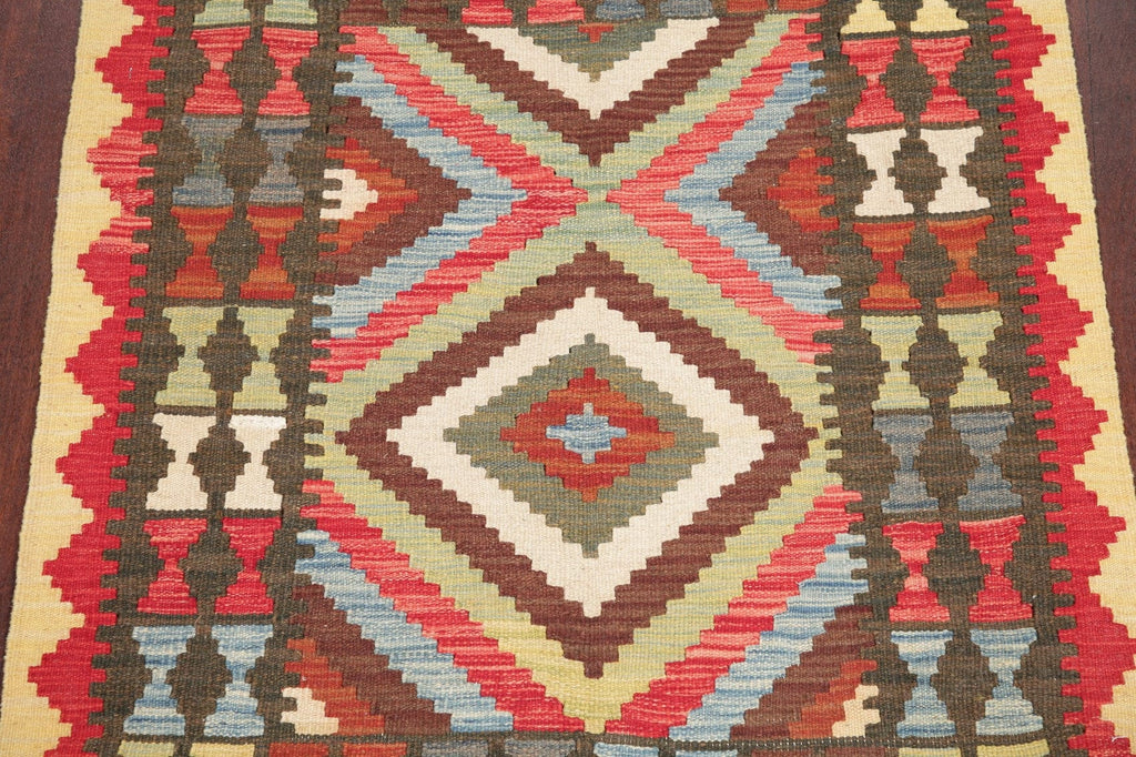 Multi-Color Kilim Turkish Oriental Wool Rug 3x3 Square