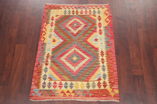 Kilim Turkish Oriental Wool Rug 3x4