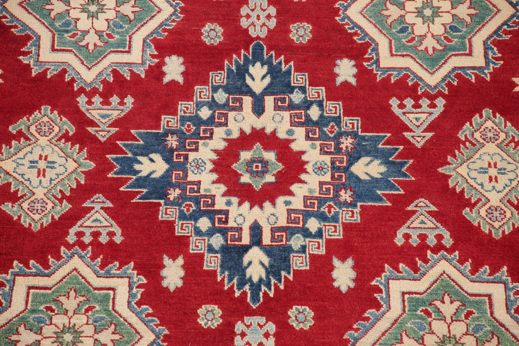 Red Super Kazak-Chechen Oriental Area Rug 7x10