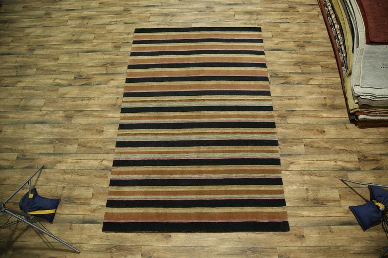 Stripe Gabbeh Oriental Area Rug 6x10