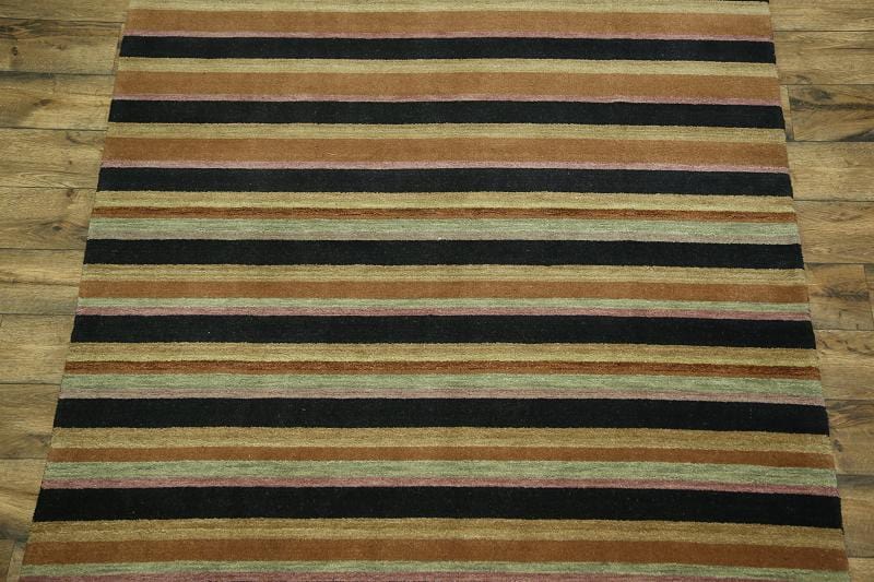 Stripe Gabbeh Oriental Area Rug 6x10