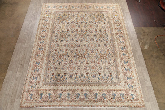 Antique Floral Kashan Persian Area Wool Rug 11x13