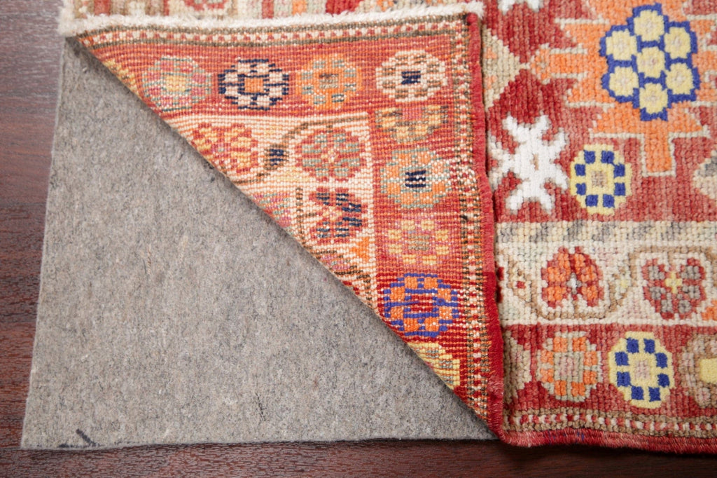 Vegetable Dye Oushak Turkish Oriental Wool Runner Rug 3x10