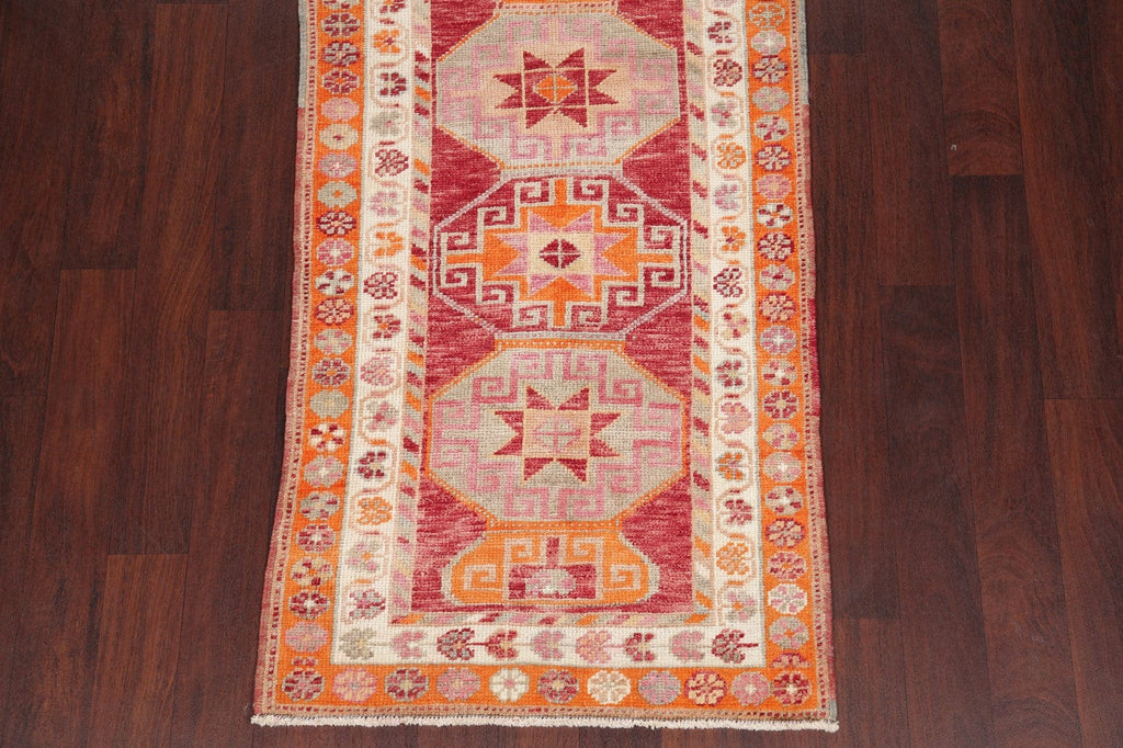 Kazak Oushak Turkish Runner Rug 3x12