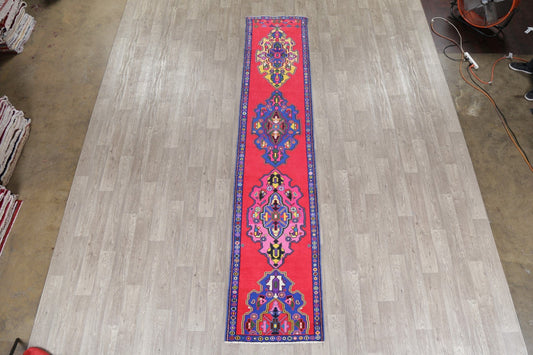 Oushak Turkish Oriental Wool Runner Rug 3x13