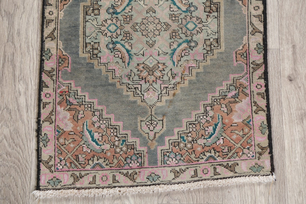 Geometric Grey Tabriz Persian Wool Rug 2x3