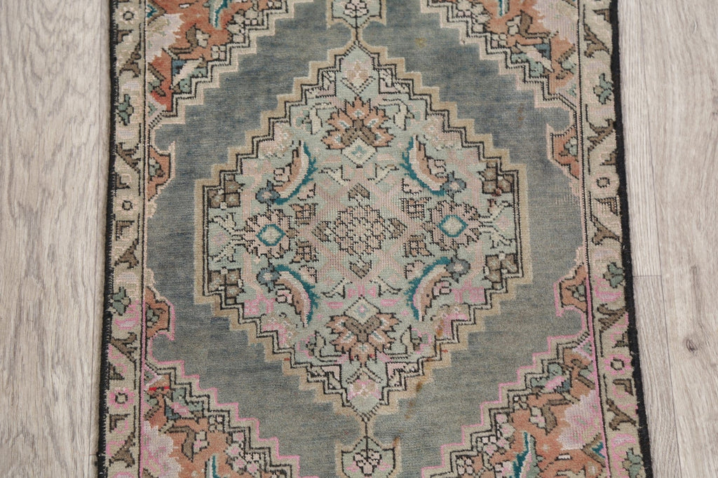 Geometric Grey Tabriz Persian Wool Rug 2x3