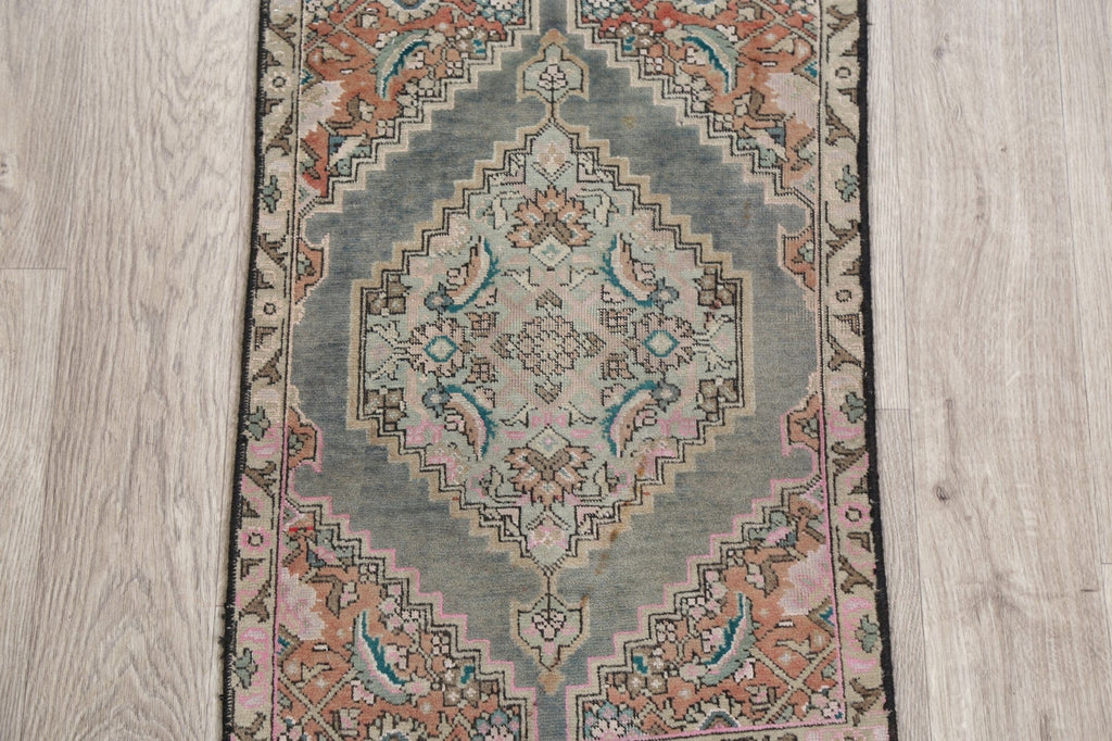 Geometric Grey Tabriz Persian Wool Rug 2x3