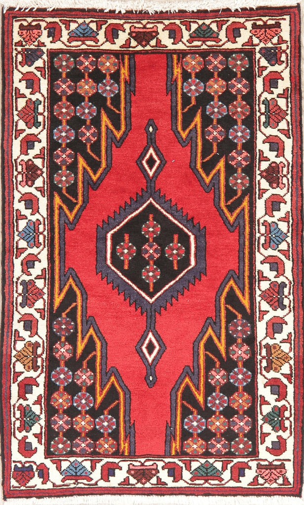 Tribal Geometric Bakhtiari Persian Wool Rug 3x5