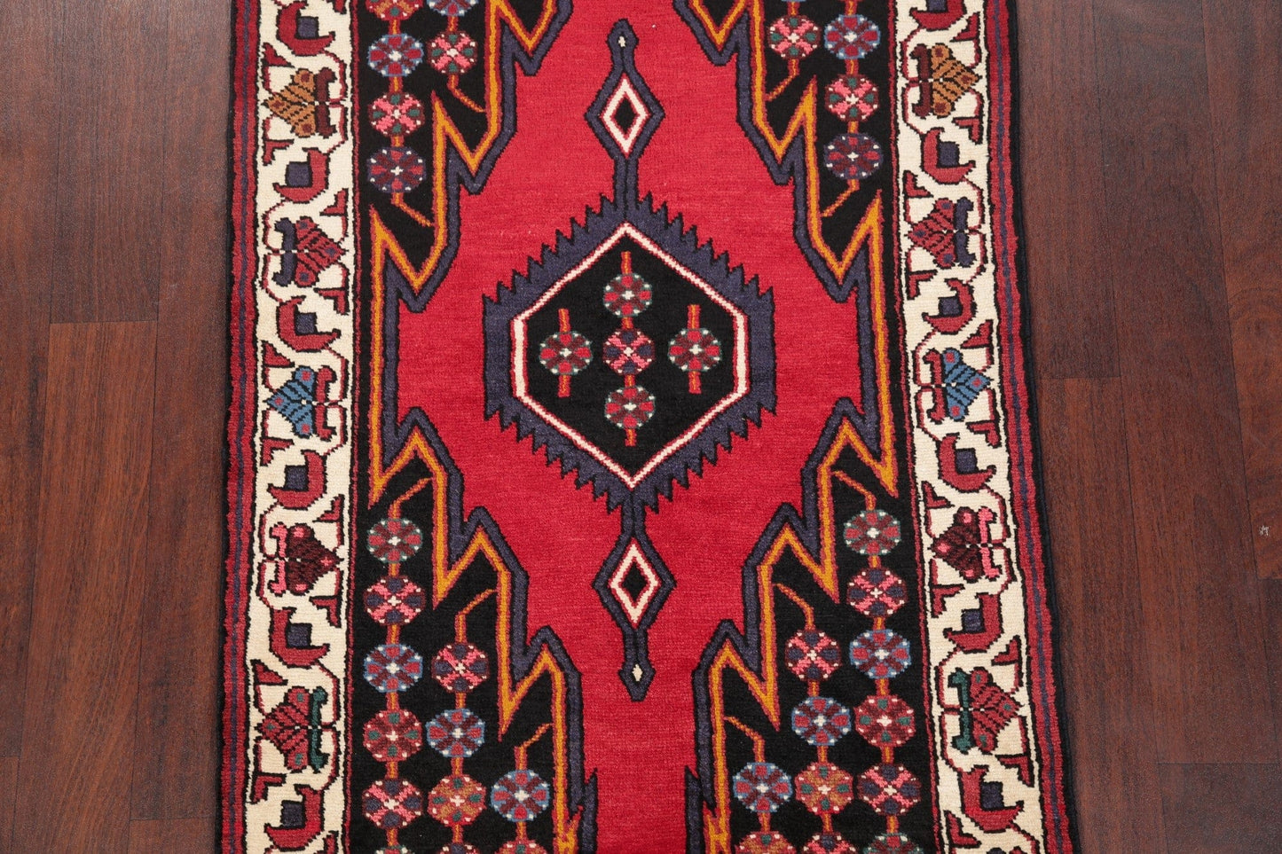 Tribal Geometric Bakhtiari Persian Wool Rug 3x5